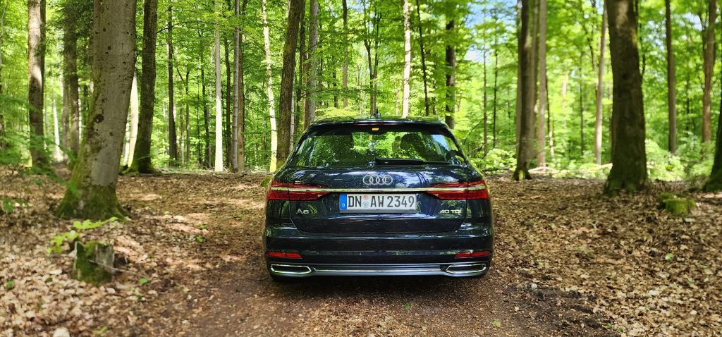 Hire car in the forest while we are travelling in Germany
