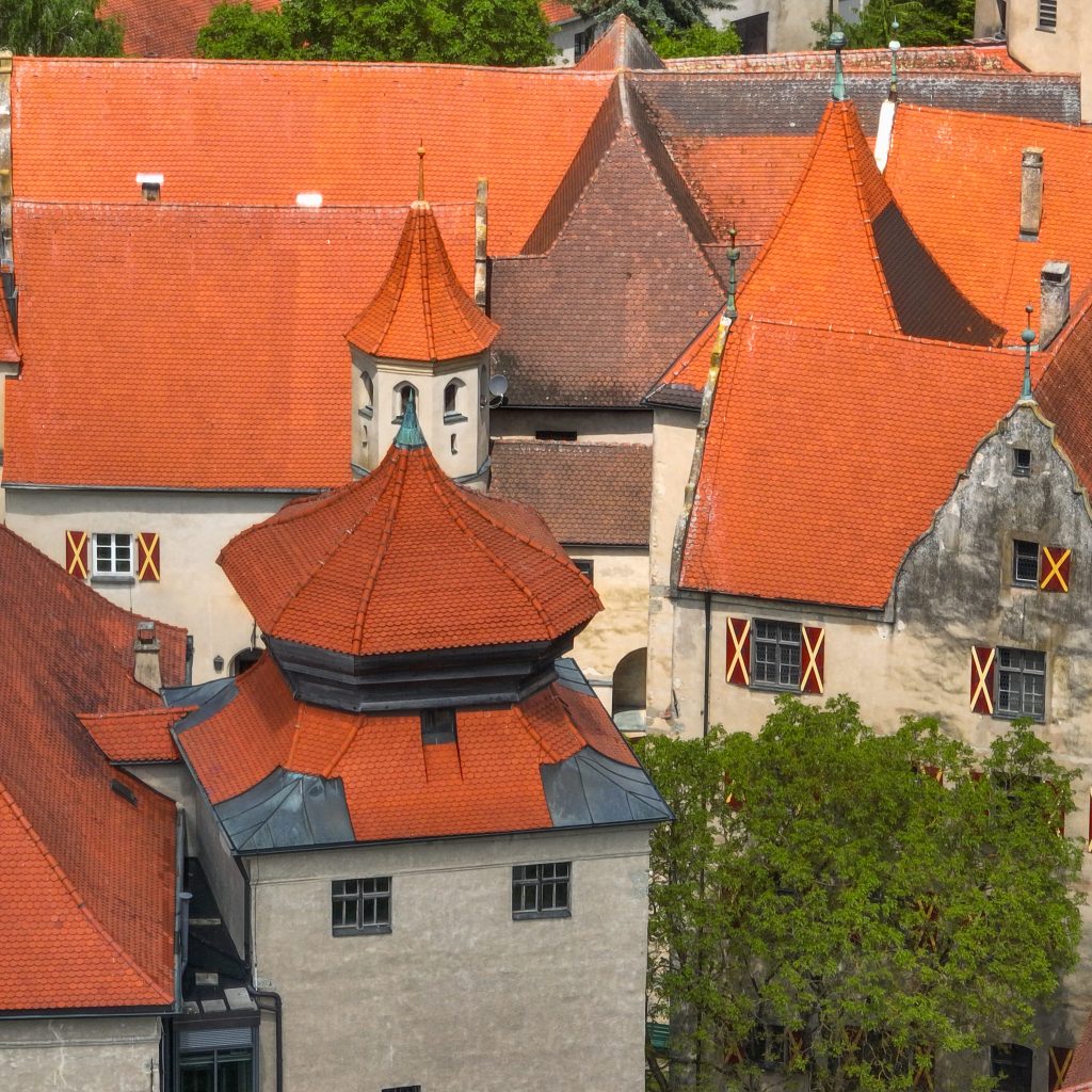 Close up of Harburg Castle