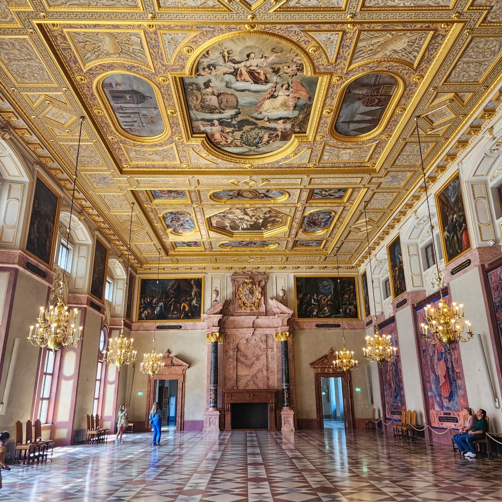 Inside the main hall of Residence Palace Munich