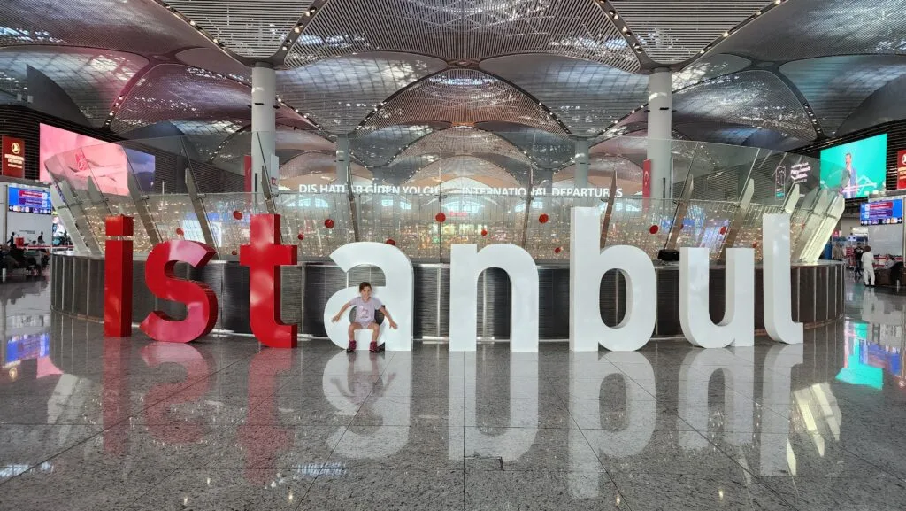Istanbul sign at the airport