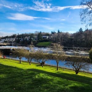 Lock view from the garden