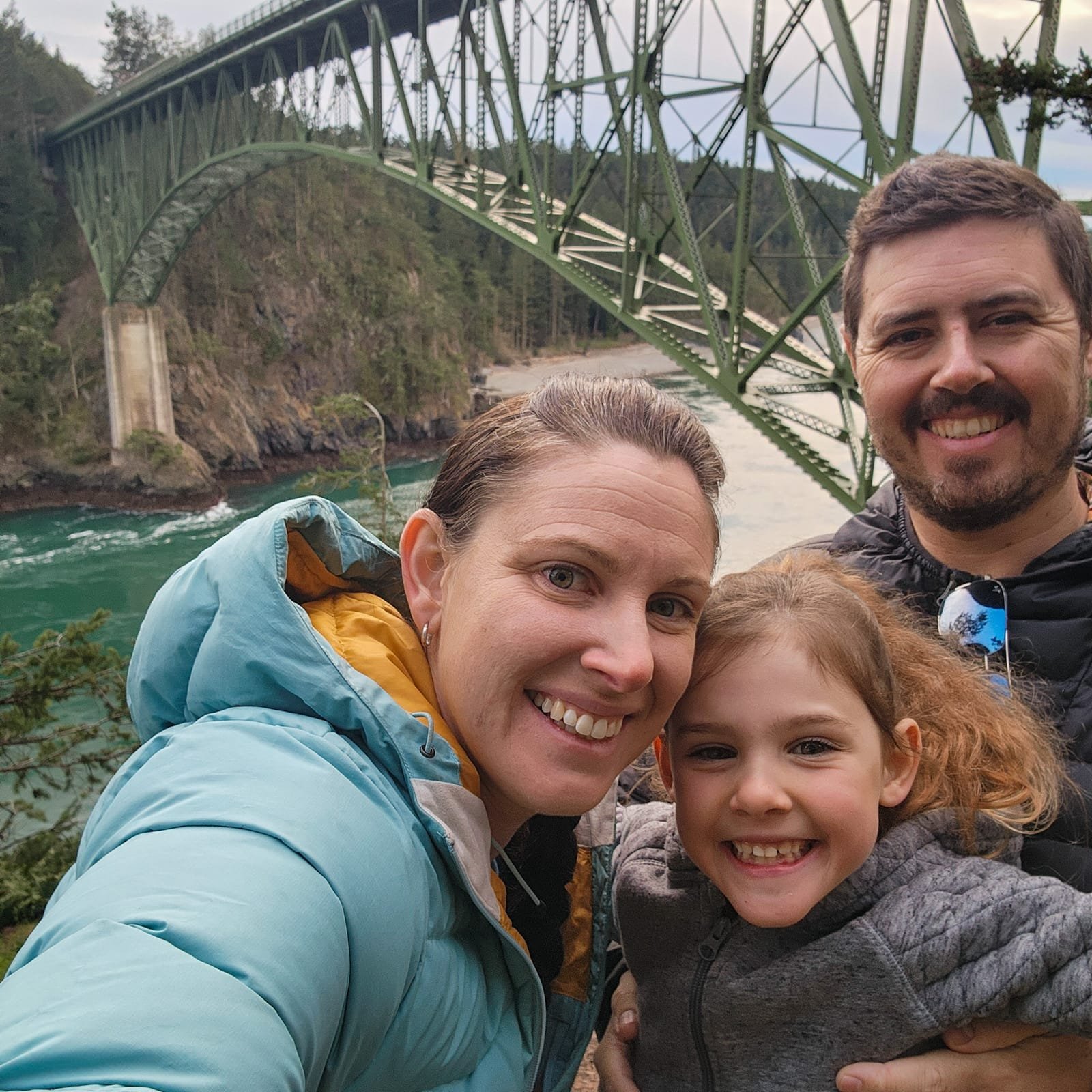 Family at Deception Pass Park